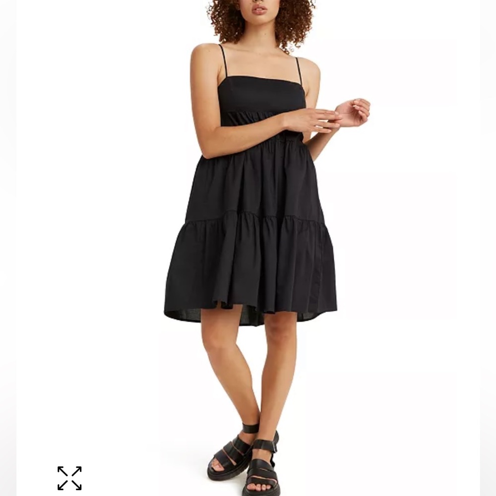 Levi’s Clea Cotton Tiered Dress in Black